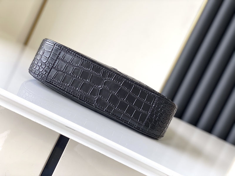 N品 YSL サンローラン ミニバッグ LE 5 À 7 ブラック 763419DND1J1000 カーフスキンレザー ゴールド金具 - 画像 (7)