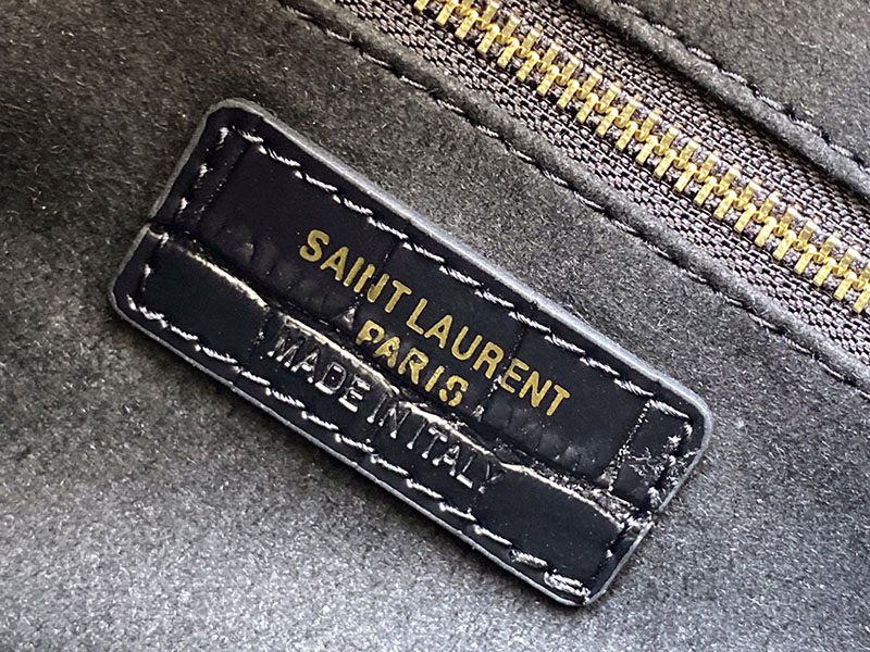 N品 YSL サンローラン ミニバッグ LE 5 À 7 ブラック 763419DND1J1000 カーフスキンレザー ゴールド金具 - 画像 (2)