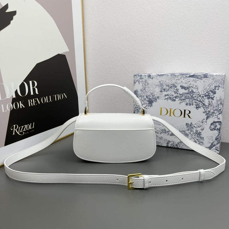 N品 DIOR ディオール 30 Montaigne Avenue トップハンドルバッグ スモール M9370UNQA_M030 ホワイト カーフスキン 2024年冬の新作 - 画像 (9)