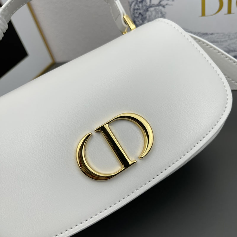 N品 DIOR ディオール 30 Montaigne Avenue トップハンドルバッグ スモール M9370UNQA_M030 ホワイト カーフスキン 2024年冬の新作 - 画像 (5)