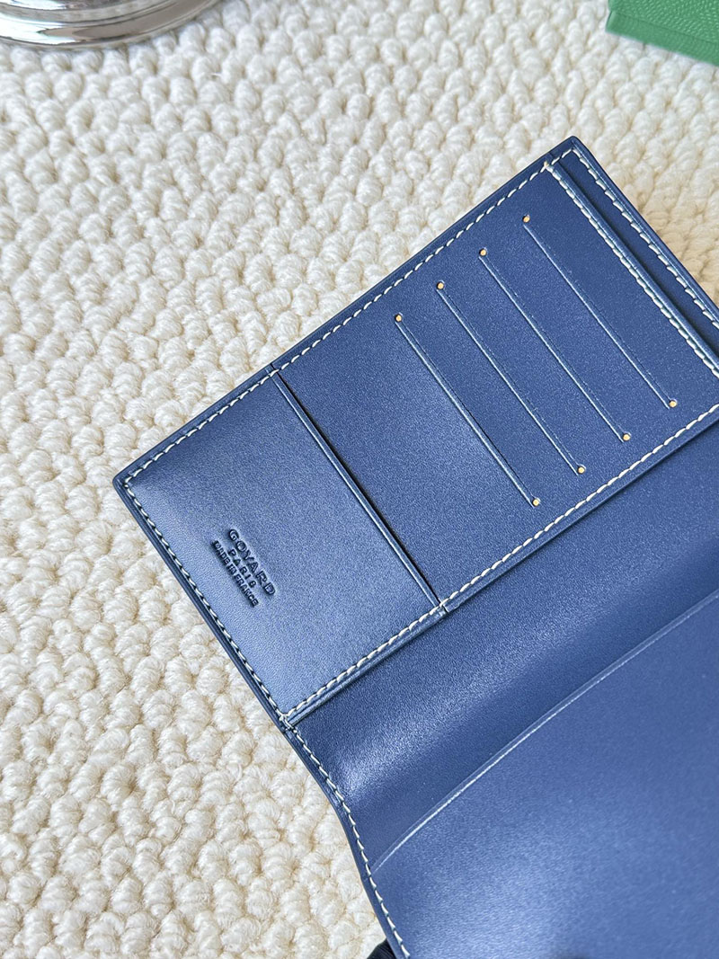 最高級ゴヤールスーパーコピー ゴヤール財布コピー Goyardine Canvas & Vauzelles Calfskin ネイビーブルー 2409439 - 画像 (2)