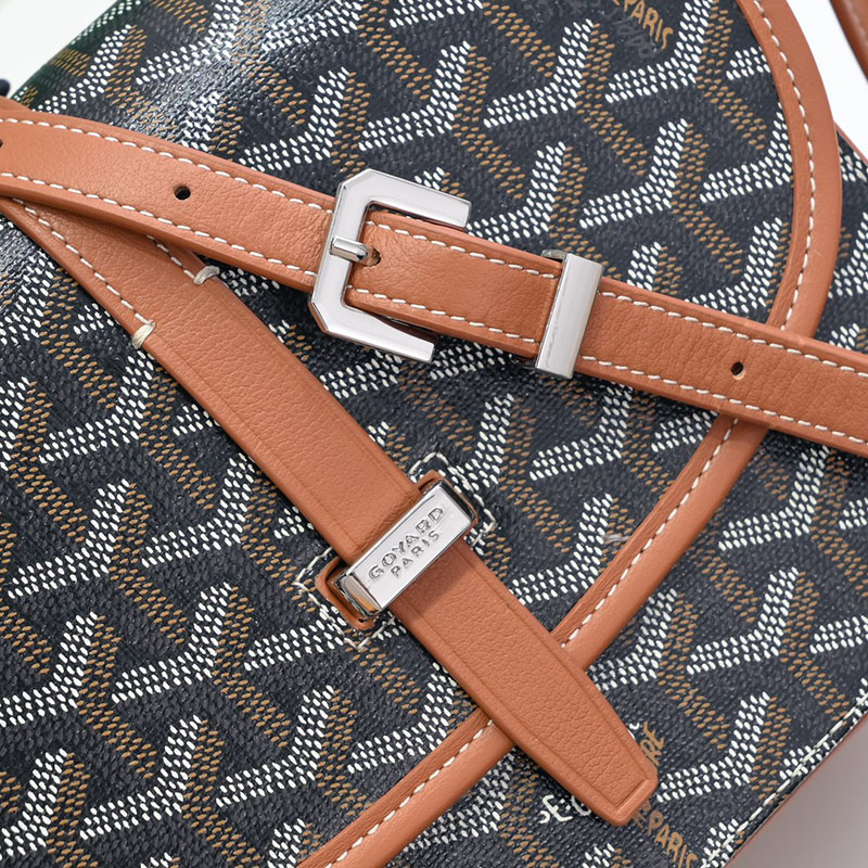 N品 GOYARD ゴヤール ベルヴェデーレPM バッグ BELVE3PMLTY01CG03P ブラック&ナチュラル シルバー金具 激安優良店 - 画像 (6)