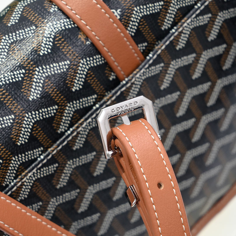 N品 GOYARD ゴヤール ベルヴェデーレPM バッグ BELVE3PMLTY01CG03P ブラック&ナチュラル シルバー金具 激安優良店 - 画像 (5)
