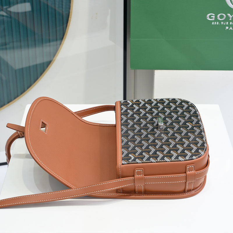 N品 GOYARD ゴヤール ベルヴェデーレPM バッグ BELVE3PMLTY01CG03P ブラック&ナチュラル シルバー金具 激安優良店 - 画像 (4)