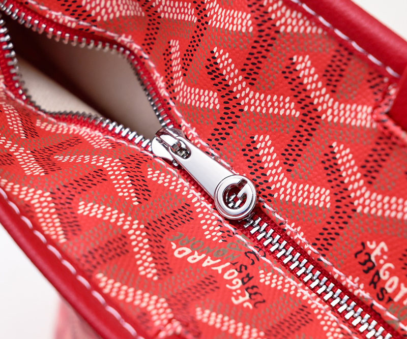 N品 GOYARD ゴヤール トートバッグ アルトワPM バッグ ARTOISPMLTY02CL02P レッド シルバー金具 激安優良店 - 画像 (5)