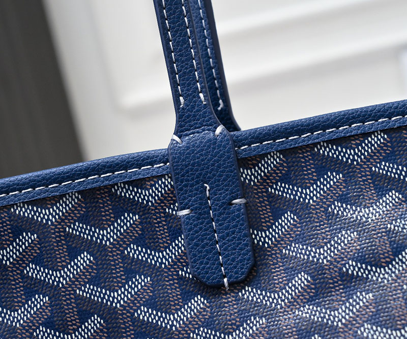N品 GOYARD ゴヤール トートバッグ アルトワPM バッグ ARTOISPMLTY12CL12P ネイビーブルー シルバー金具 激安優良店 - 画像 (7)