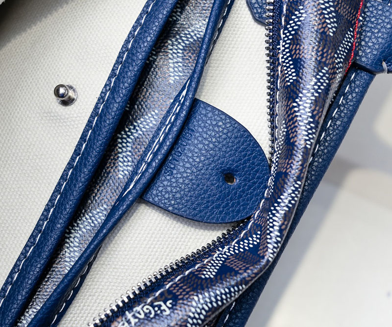 N品 GOYARD ゴヤール トートバッグ アルトワPM バッグ ARTOISPMLTY12CL12P ネイビーブルー シルバー金具 激安優良店 - 画像 (3)