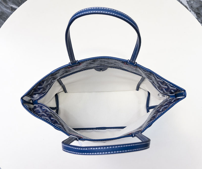 N品 GOYARD ゴヤール トートバッグ アルトワPM バッグ ARTOISPMLTY12CL12P ネイビーブルー シルバー金具 激安優良店 - 画像 (2)