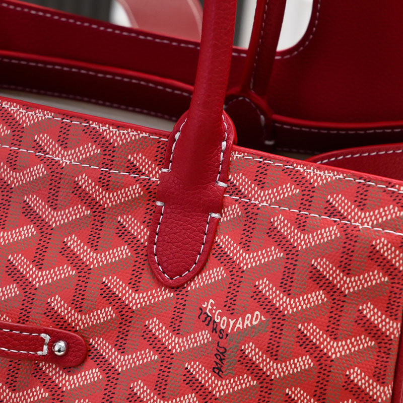 N品 GOYARD ゴヤール サイゴン トートバッグ SAIGOCMMLTY02CL02P レッド シルバー金具 激安優良店 - 画像 (4)