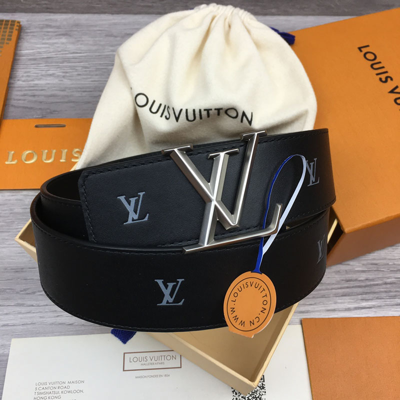 ルイヴィトン ベルト・LV ライン 40MM リバーシブル ブラック モノグラム・キャンバス シルバー金具 ヴィトン ベルト アウトレット 2410674 - 画像 (5)