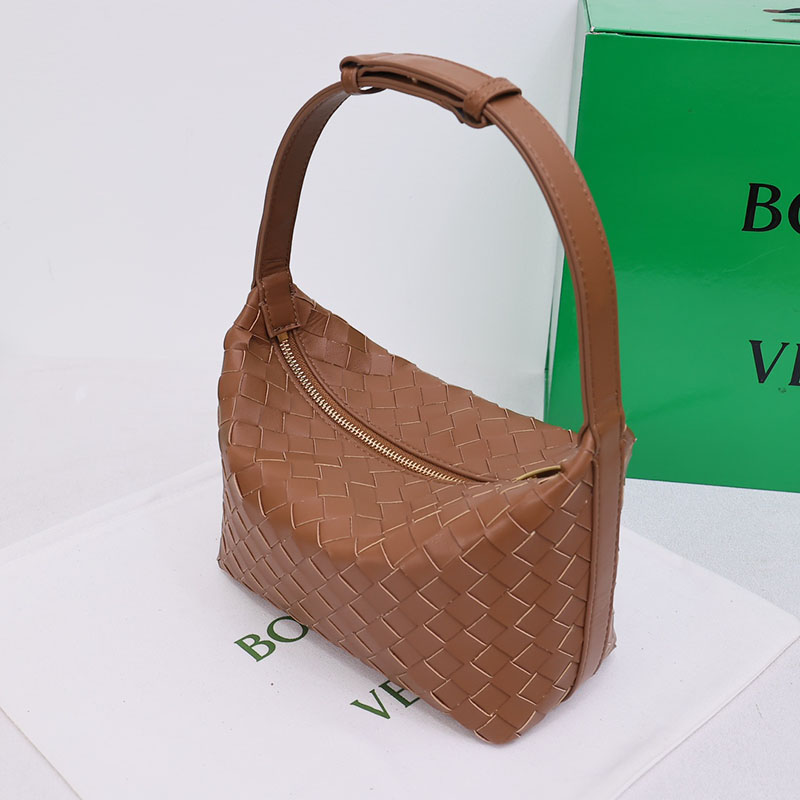 N品 Bottega Veneta ボッテガ・ヴェネタ ミニ ウォレス キャラメル 754443V3IV19830 カーフ ゴールド金具 激安優良店 - 画像 (7)