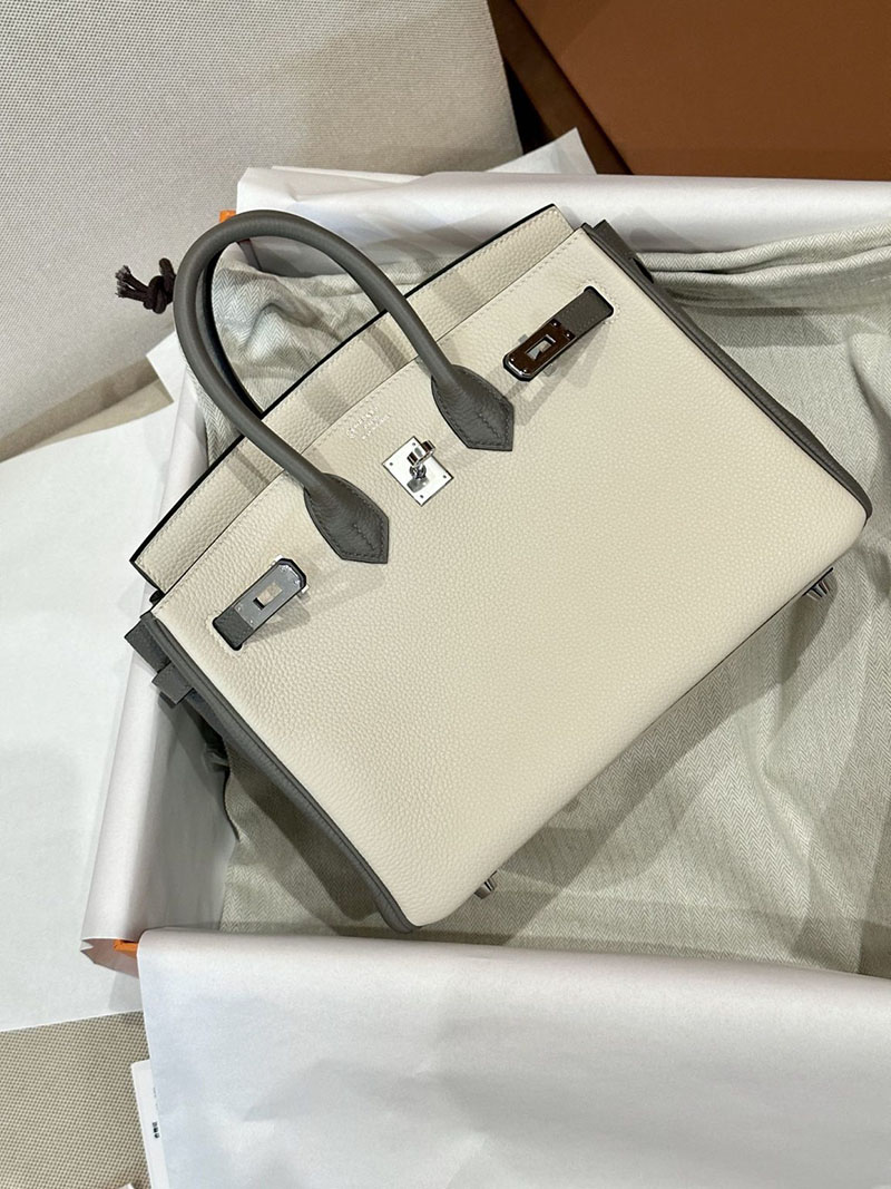 最高級エルメススーパーコピー バーキン25コピー バーキン25 パーソナル クレxグリメイヤー トゴ シルバー金具 2412049 - 画像 (10)