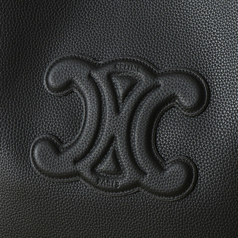 N品 セリーヌ バッグ 人気 ランキング CELINE トートバッグ 人気 ミディアム カバ アナイス キュイル トリオンフ 116853ENY.38NO ブラック ゴールド金具 - 画像 (9)