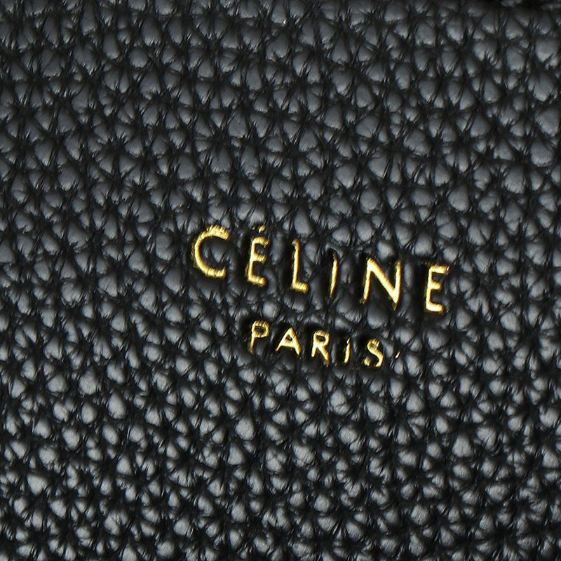 N品 セリーヌ バッグ 人気 ランキング CELINE トートバッグ 人気 ミディアム カバ アナイス キュイル トリオンフ 116853ENY.38NO ブラック ゴールド金具 - 画像 (3)