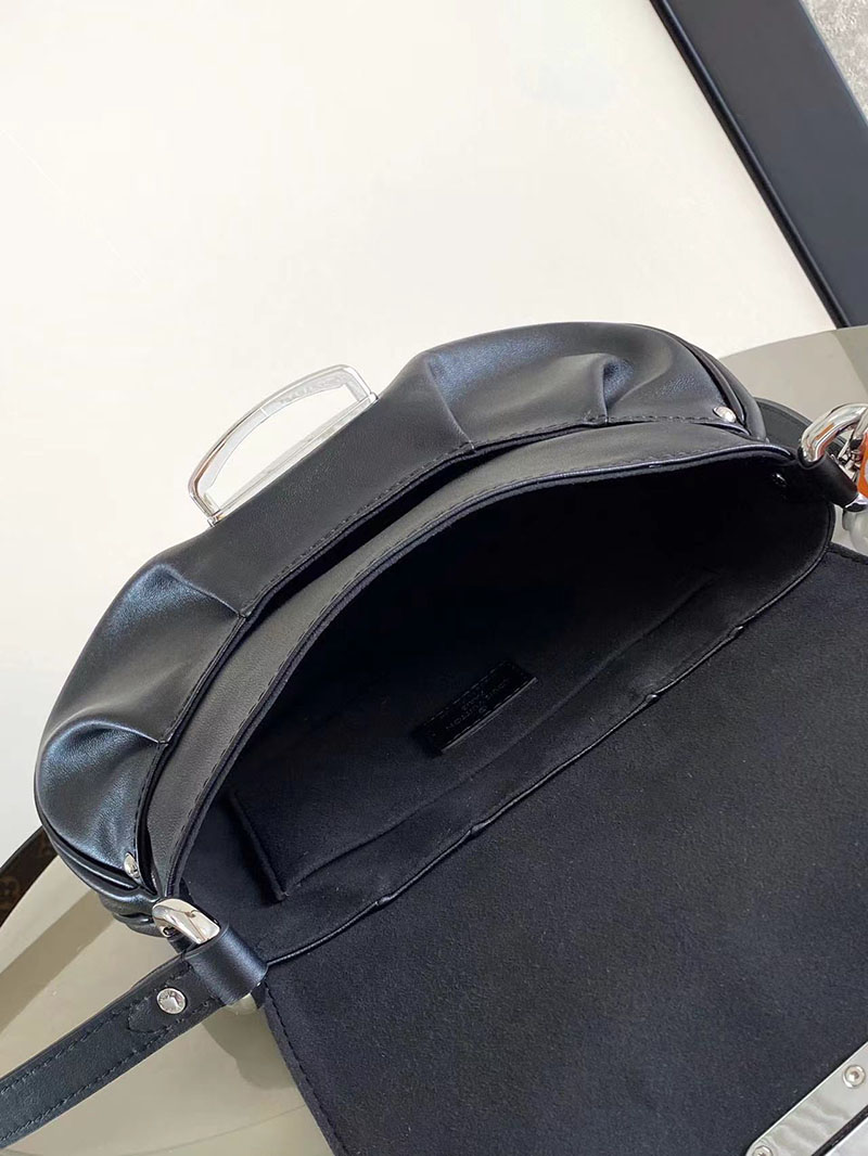 ルイヴィトン バッグ レディース 人気 サンセット ブラック M12192 ラムレザー シルバー金具 - 画像 (3)