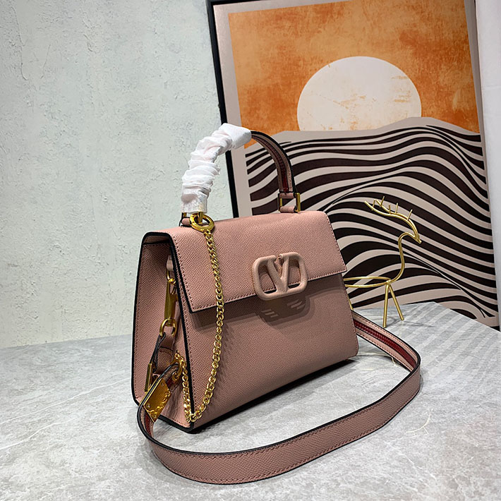 N品 ヴァレンティノ バッグ 人気 VALENTINO ブランドバッグ 人気ランキング ガラヴァーニ Vスリング 2412205 ウォーターライラック ゴールド金具 - 画像 (9)