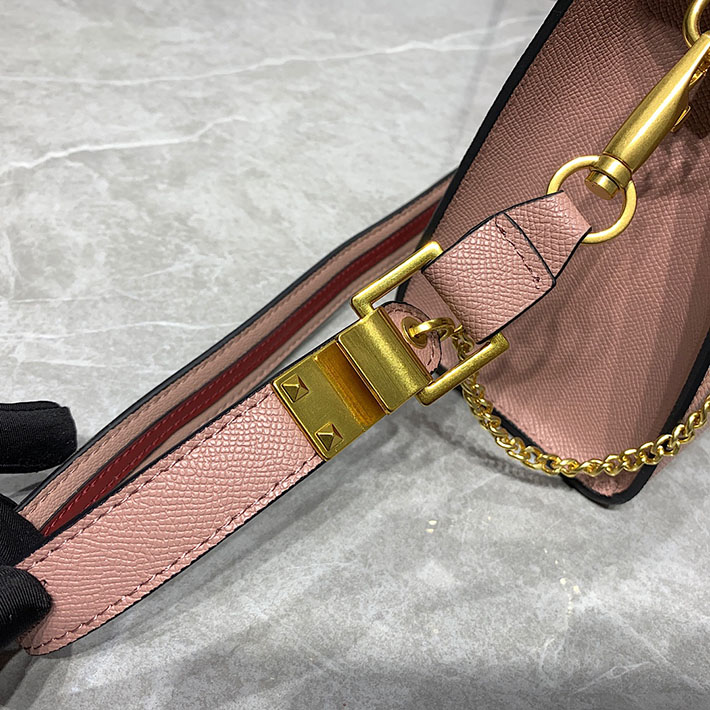 N品 ヴァレンティノ バッグ 人気 VALENTINO ブランドバッグ 人気ランキング ガラヴァーニ Vスリング 2412205 ウォーターライラック ゴールド金具 - 画像 (5)
