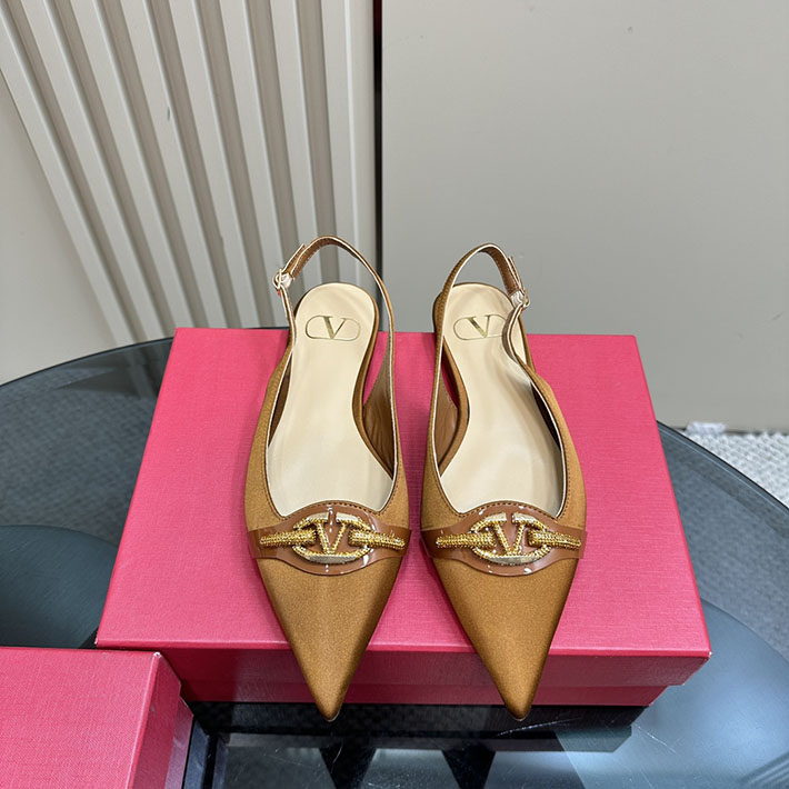 最高級ヴァレンティノスーパーコピー靴 ヴァレンティノパンプスコピー VALENTINO パンプス 歩きやすい ローヒール 2412293 ブラウン - 画像 (10)