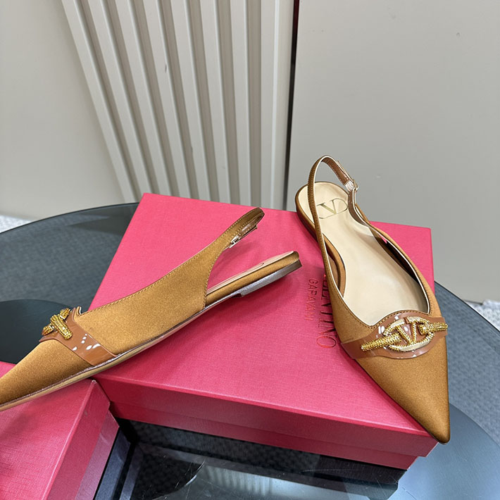 最高級ヴァレンティノスーパーコピー靴 ヴァレンティノパンプスコピー VALENTINO パンプス 歩きやすい ローヒール 2412293 ブラウン - 画像 (9)