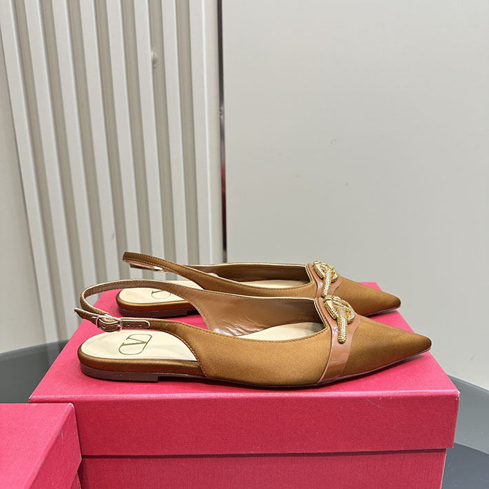 最高級ヴァレンティノスーパーコピー靴 ヴァレンティノパンプスコピー VALENTINO パンプス 歩きやすい ローヒール 2412293 ブラウン - 画像 (8)