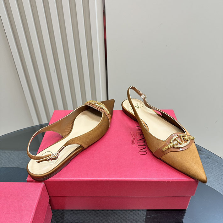最高級ヴァレンティノスーパーコピー靴 ヴァレンティノパンプスコピー VALENTINO パンプス 歩きやすい ローヒール 2412293 ブラウン - 画像 (7)
