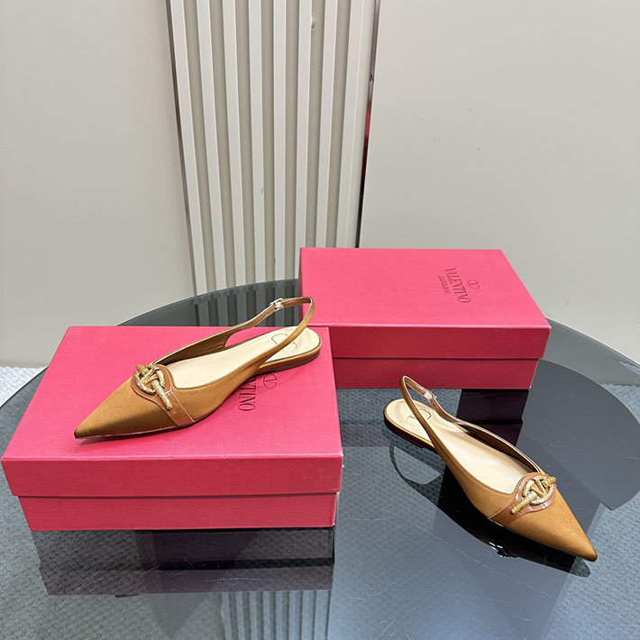 最高級ヴァレンティノスーパーコピー靴 ヴァレンティノパンプスコピー VALENTINO パンプス 歩きやすい ローヒール 2412293 ブラウン - 画像 (6)