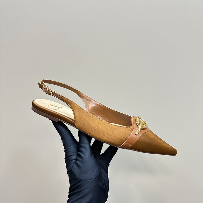 最高級ヴァレンティノスーパーコピー靴 ヴァレンティノパンプスコピー VALENTINO パンプス 歩きやすい ローヒール 2412293 ブラウン - 画像 (5)