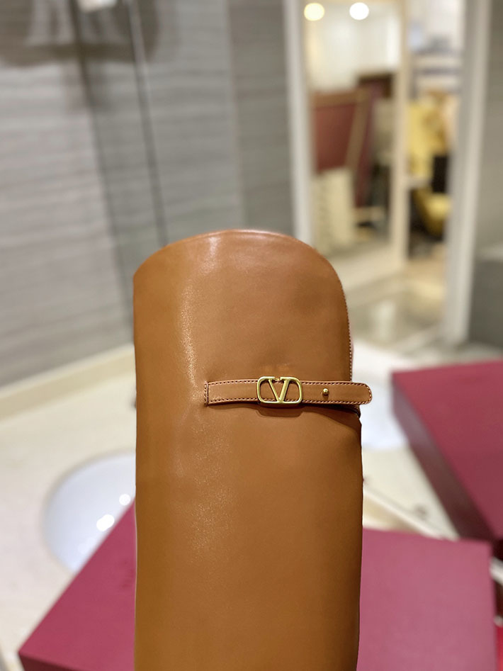 最高級ヴァレンティノスーパーコピー靴 ヴァレンティノブーツコピー VALENTINO カジュアル 長靴 レディース 2412419 ブラウン - 画像 (3)