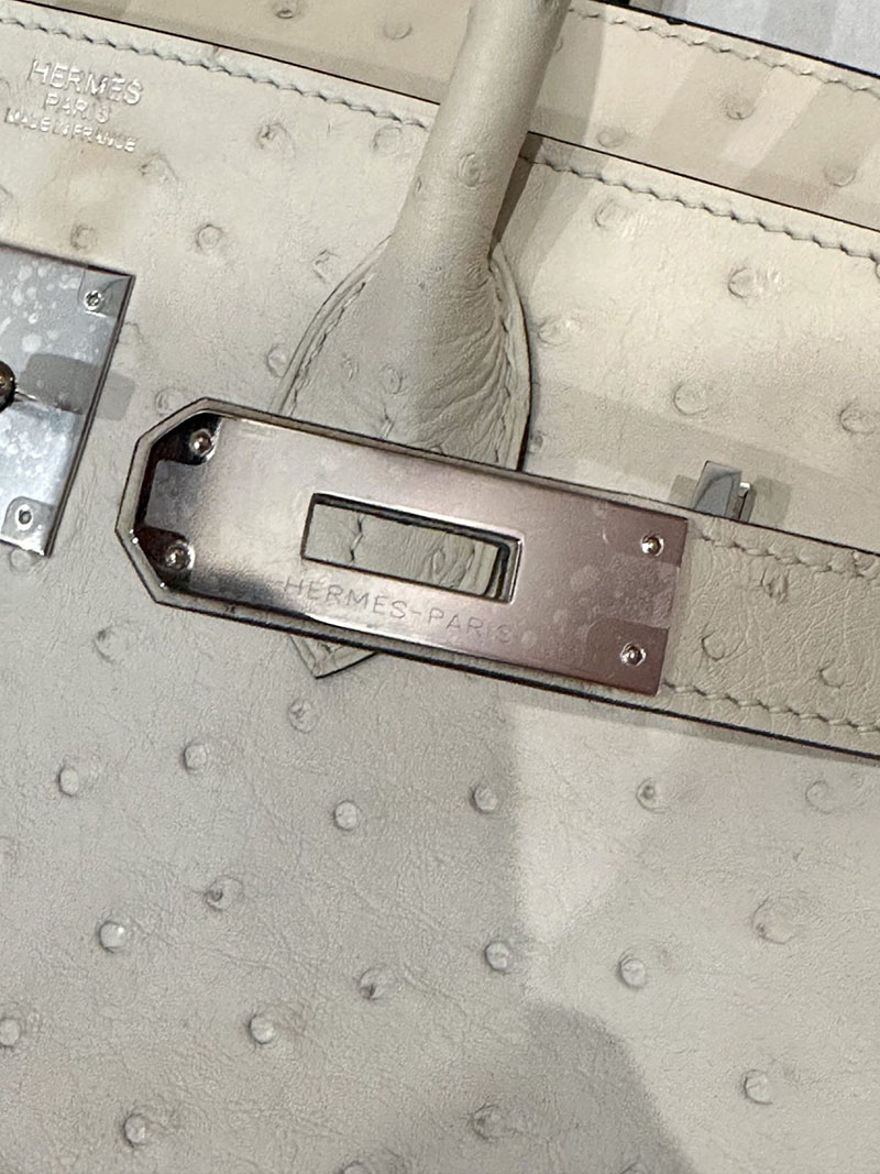 バーキン30 オーストリッチ 定価 エルメス HERMES バーキン30 パーシュマン オーストリッチ シルバー金具 2412851 - 画像 (15)
