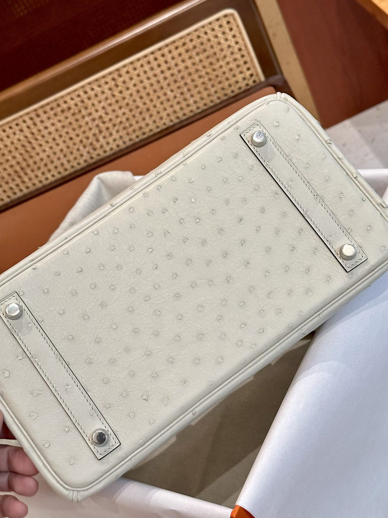 バーキン30 オーストリッチ 定価 エルメス HERMES バーキン30 パーシュマン オーストリッチ シルバー金具 2412851 - 画像 (7)