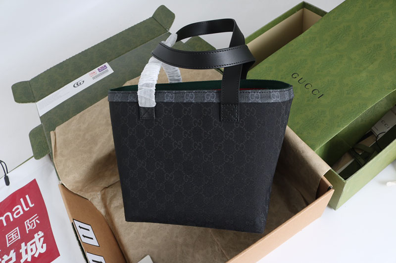 グッチ トートバッグ アウトレット GUCCI グッチ トーティッシマ スモール トートバッグ 788211 FADH3 1058 ブラック ゴールド金具 - 画像 (5)