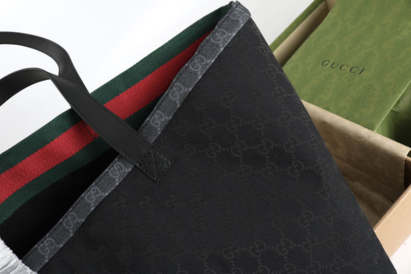 グッチ トートバッグ アウトレット GUCCI グッチ トーティッシマ ミディアム トートバッグ 788203 FADH3 1058 ブラック ゴールド金具 - 画像 (8)