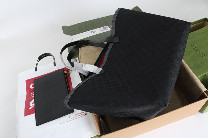 グッチ トートバッグ アウトレット GUCCI グッチ トーティッシマ ミディアム トートバッグ 788203 FADH3 1058 ブラック ゴールド金具 - 画像 (5)