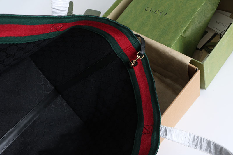 グッチ トートバッグ アウトレット GUCCI グッチ トーティッシマ ミディアム トートバッグ 788203 FADH3 1058 ブラック ゴールド金具 - 画像 (3)