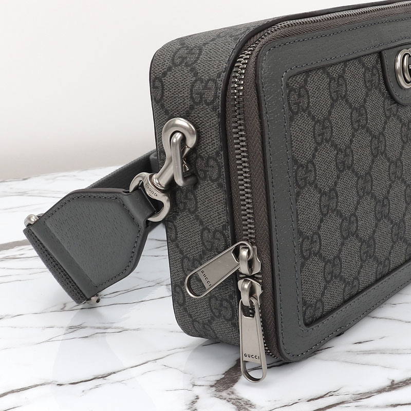 グッチ オフィディア ミニ バッグ 771174 2ZGMN 1244 グレー&ブラック gucci ショルダーバッグ メンズ 人気 - 画像 (6)