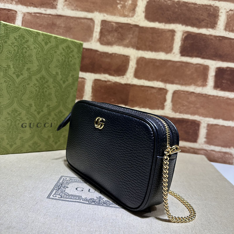 グッチ GGマーモント スーパーミニバッグ 772759 CAO0G 1000 ブラック GUCCI 可愛いミニバッグ ブランド - 画像 (6)