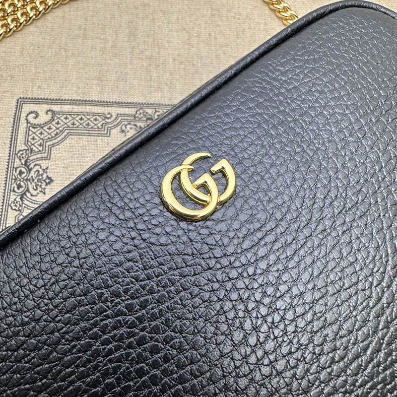 グッチ GGマーモント スーパーミニバッグ 772759 CAO0G 1000 ブラック GUCCI 可愛いミニバッグ ブランド - 画像 (3)