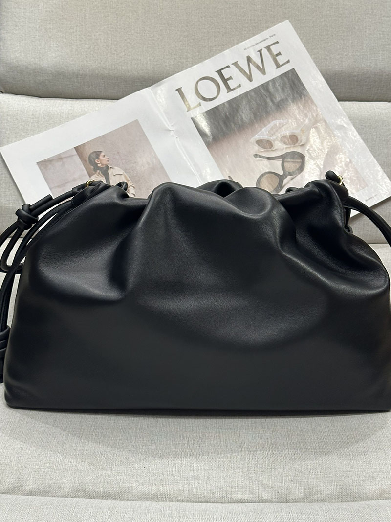 ロエベ バッグ 新作 2025 LOEWE フラメンコパース-ラージ A411FPDX16-1100 ブラック ブラック金具 - 画像 (6)