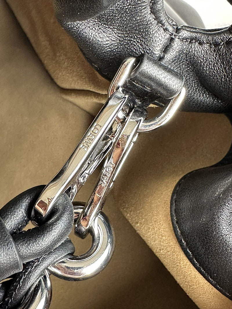 ロエベ バッグ 新作 2025 LOEWE フラメンコパース-ラージ A411FPDX24-1100 ブラック シルバー金具 - 画像 (3)