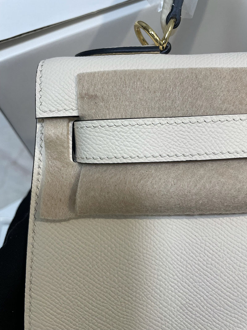 エルメス HERMES ケリー28 外縫い ナタ ヴォーエプソン ゴールド金具 2513503 ブランドバッグ アウトレット 激安 - 画像 (6)