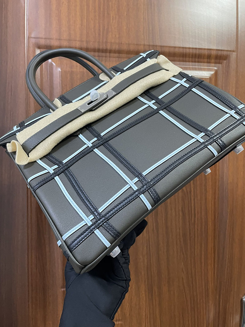 エルメス HERMES バーキン30 グリメイヤー エバーカラー/エバーカーフ シルバー金具 2513545 バーキン 入手困難 - 画像 (7)