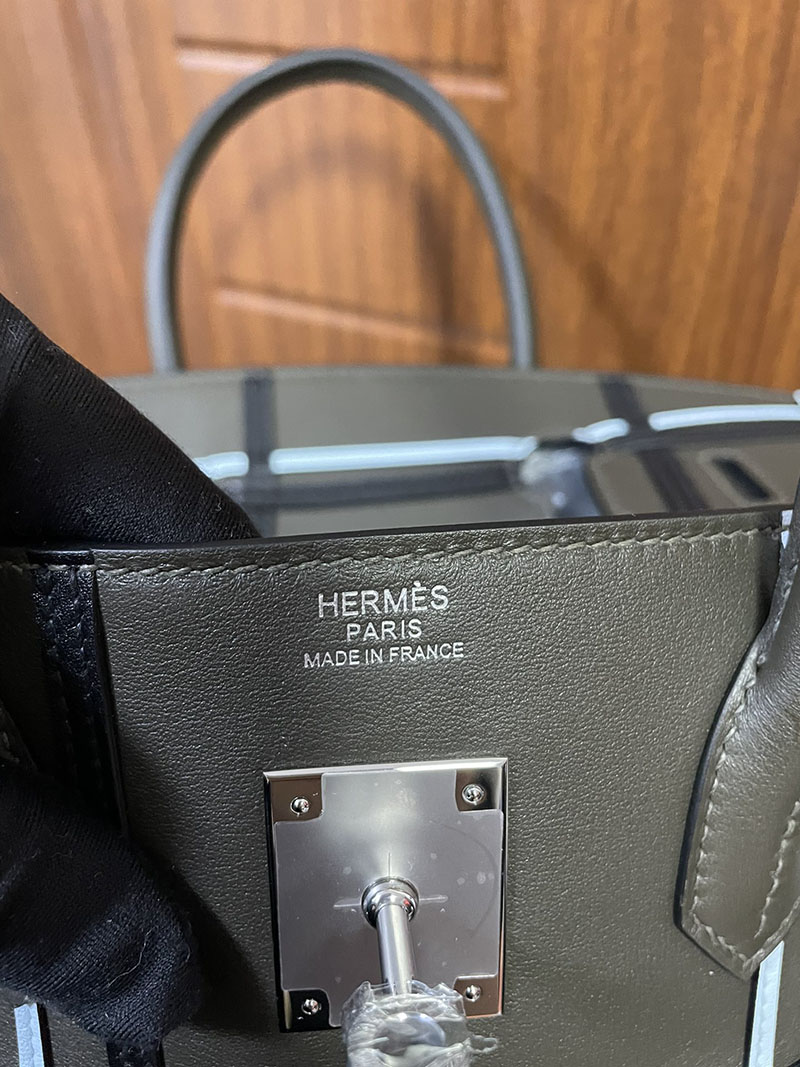 エルメス HERMES バーキン30 グリメイヤー エバーカラー/エバーカーフ シルバー金具 2513545 バーキン 入手困難 - 画像 (4)