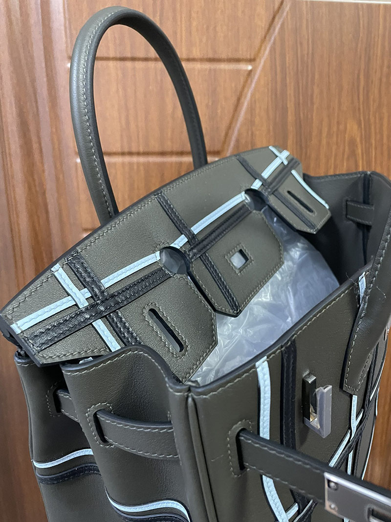 エルメス HERMES バーキン30 グリメイヤー エバーカラー/エバーカーフ シルバー金具 2513545 バーキン 入手困難 - 画像 (3)