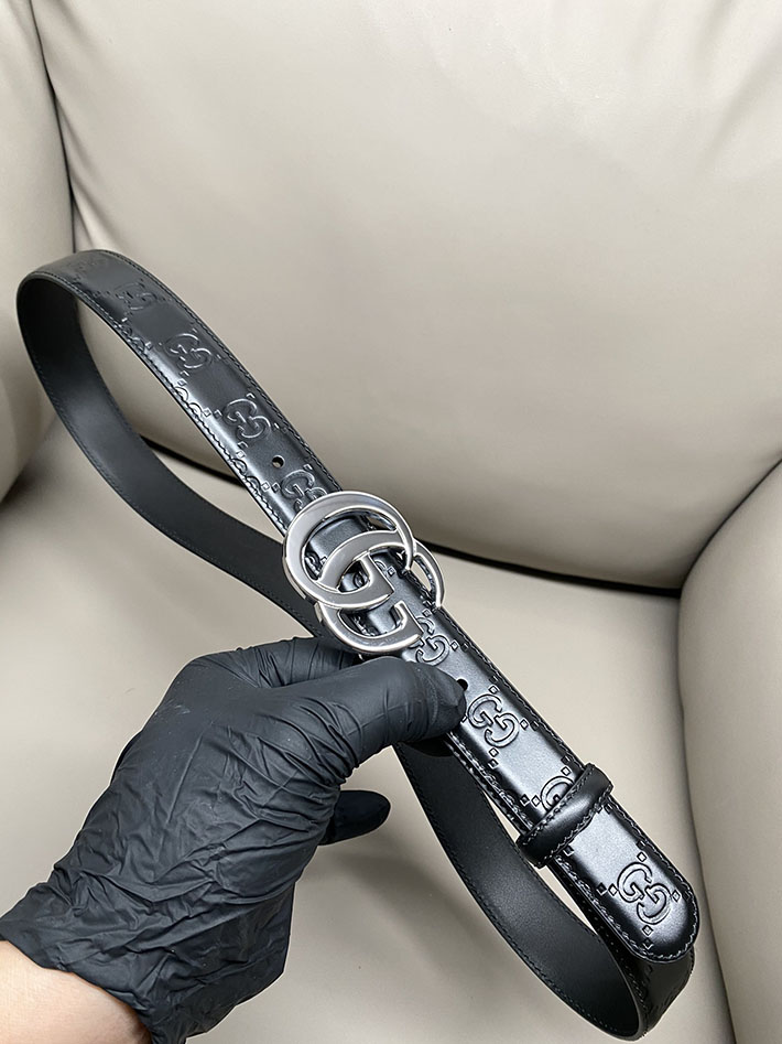 グッチ ベルト レディース 2025年新作 GUCCI グッチ ベルト レディース アウトレット 2515795 ブラック 本革 ゴールド金具 - 画像 (9)