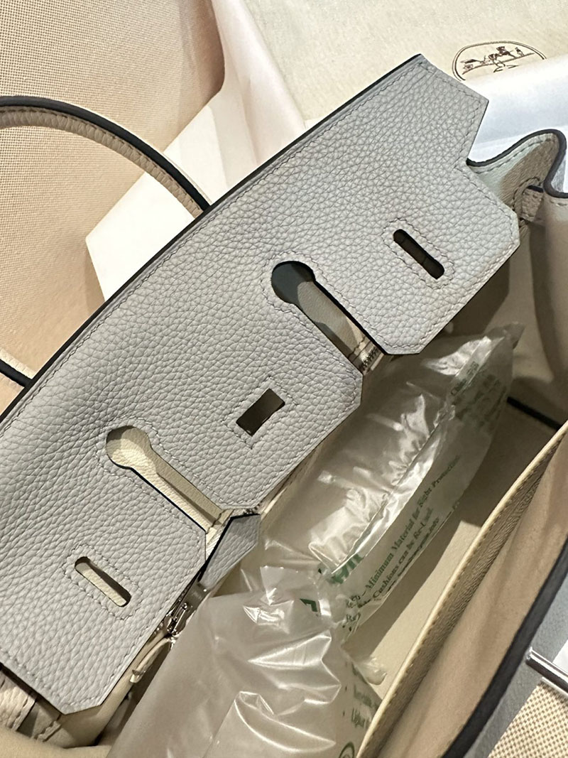エルメス HERMES バーキン25 パーソナル ブルードプリュス/クレ トゴ シルバー金具 2412862 エルメス バーキン 新品 買い方 - 画像 (4)
