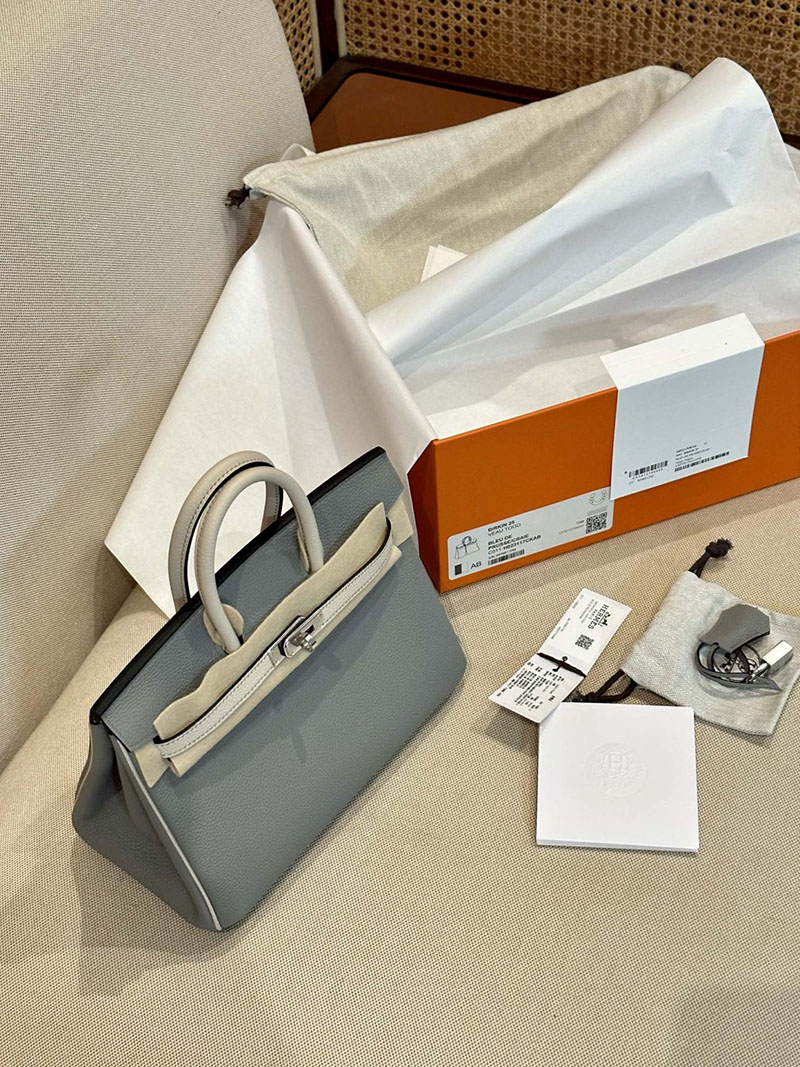 エルメス HERMES バーキン25 パーソナル ブルードプリュス/クレ トゴ シルバー金具 2412862 エルメス バーキン 新品 買い方 - 画像 (2)