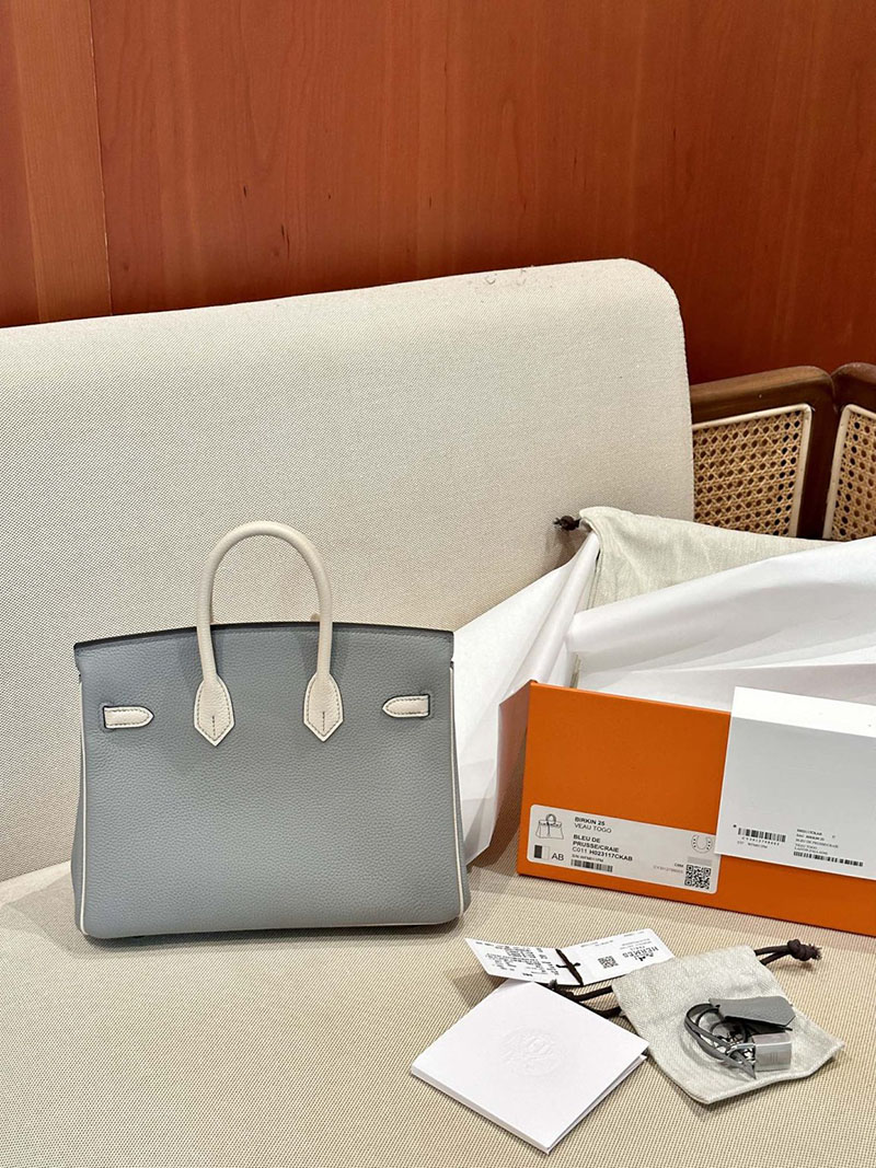 エルメス HERMES バーキン25 パーソナル ブルードプリュス/クレ トゴ シルバー金具 2412862 エルメス バーキン 新品 買い方 - 画像 (15)