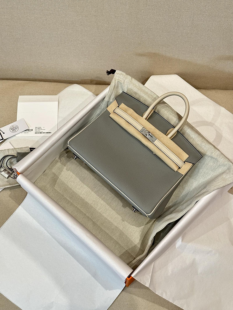 エルメス HERMES バーキン25 パーソナル ブルードプリュス/クレ トゴ シルバー金具 2412862 エルメス バーキン 新品 買い方 - 画像 (10)
