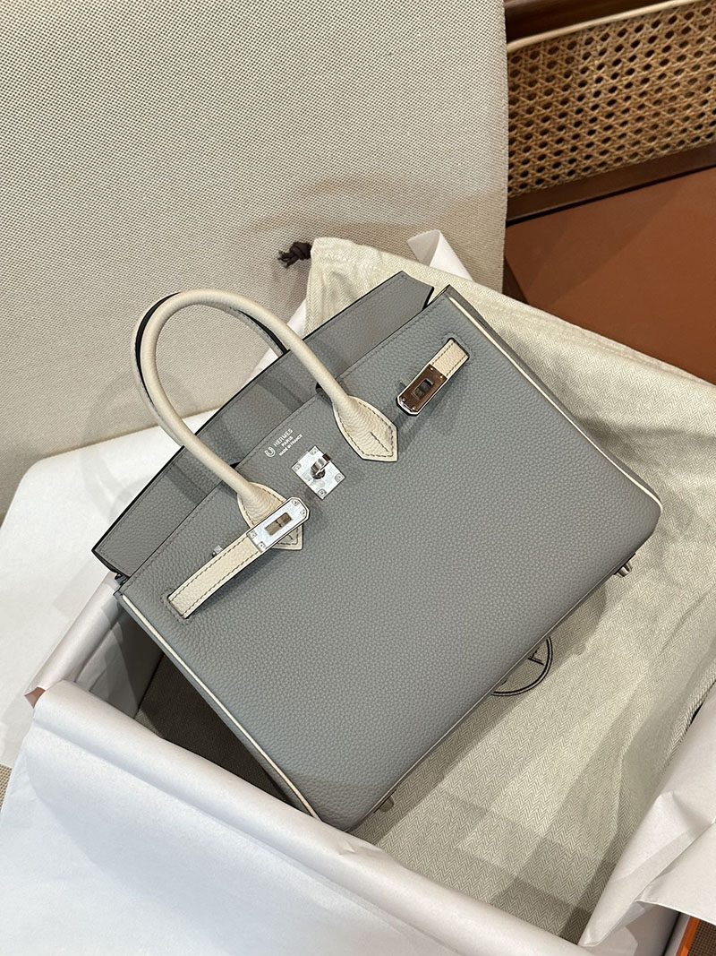 エルメス HERMES バーキン25 パーソナル ブルードプリュス/クレ トゴ シルバー金具 2412862 エルメス バーキン 新品 買い方 - 画像 (9)