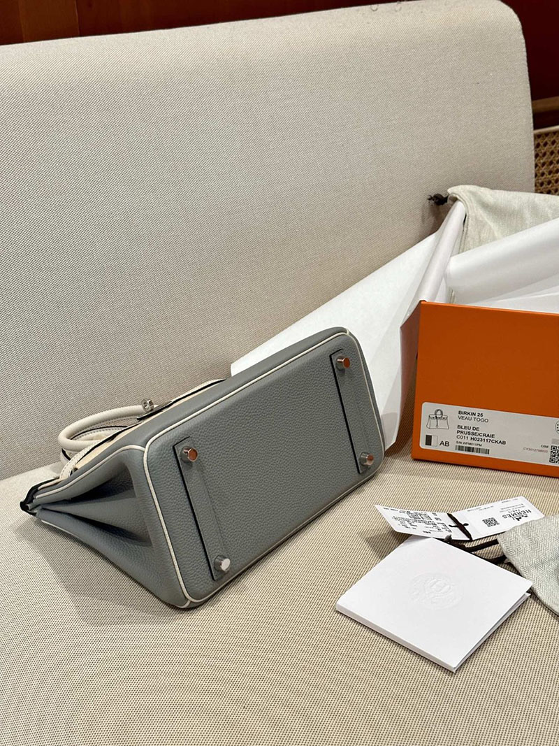 エルメス HERMES バーキン25 パーソナル ブルードプリュス/クレ トゴ シルバー金具 2412862 エルメス バーキン 新品 買い方 - 画像 (8)